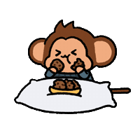 Hungry Snack Sticker by Chimpers