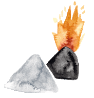 Fireworks Volcano Sticker by gretasschwester