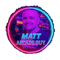 Video Games Vintage Sticker by Matt the Arcade Guy