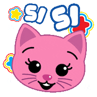 Cat Yes Sticker by El Payaso Plim Plim