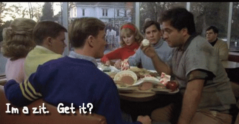 animal house i'm a zit GIF by Brostrick