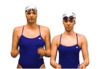 Swimming And Diving Dance Sticker by Delaware Blue Hens