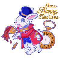 Alice In Wonderland Tea Sticker