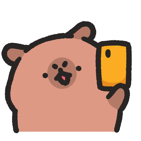 Capybara Burn Sticker by sansanplanet