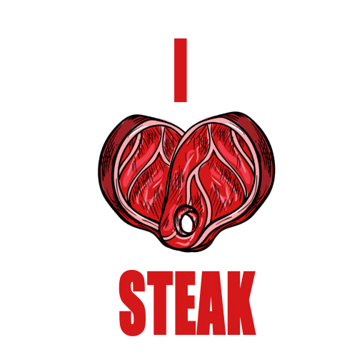 Steak Carnivore Sticker by Fleischwerkstatt