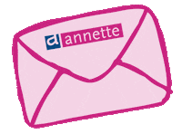 Pink Enveloppe Sticker by AnnetteWerkt