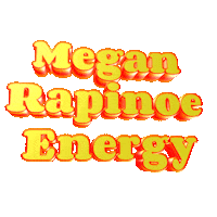 World Cup Megan Rapinoe Energy Sticker by GIPHY Text