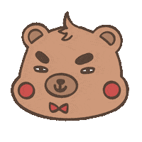 Happy Bear Sticker