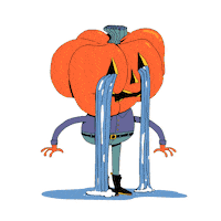 Happy Tears Halloween Sticker by sarahmaes