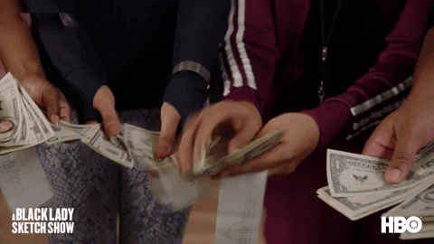 Pay Day Money GIF by A Black Lady Sketch Show
