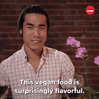 Surprisingly flavorful vegan food