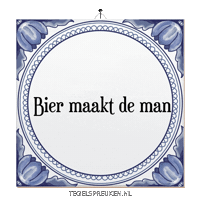 Bier Wijsheid Sticker by Tegelspreuken.nl