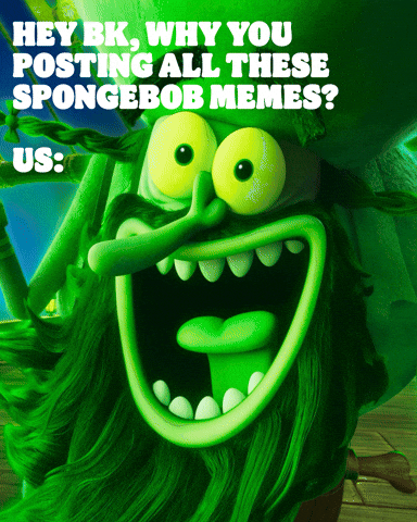 Spongebob Bk GIF by Burger King