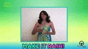 donnathomas-rodgers smile money rain smiling GIF