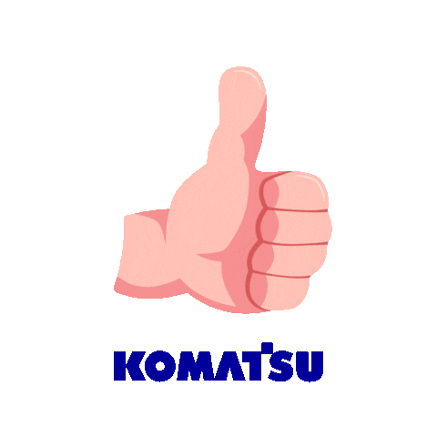 Ok Thumbs Up Sticker by Komatsu
