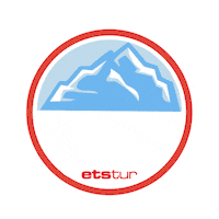 etstur winter snowboard kayak tatil Sticker