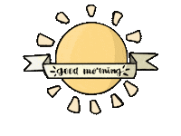eduseita good good morning sun morning Sticker
