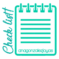 List Notebook Sticker by Ana Gonzalez joyas