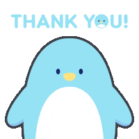 yenyendesign kawaii blue thank you thanks Sticker