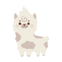 POKIPACA fluffy llama alpaca pokipaca Sticker