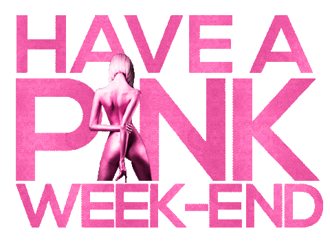 Week-End Pink Sticker by pinkparadise