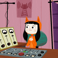 Radio Host Yes GIF by Kitty Is Not A Cat