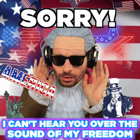 I Cant Hear You American GIF