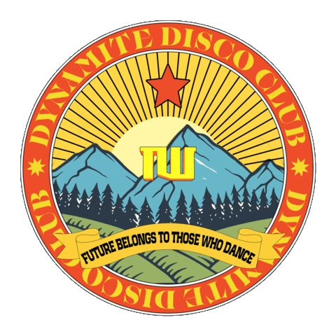 dynamitediscoclubin disco ddc nu disco dynamite disco club Sticker