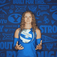 Ncaa Volleyball Go Cougs GIF by BYU Cougars