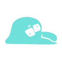 Tired Bunny Sticker