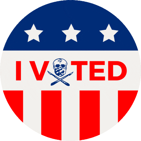 reedartdepartment vote america president sneakers Sticker