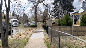 Residential Streets in Denver Flooded After Break in Large Water Main