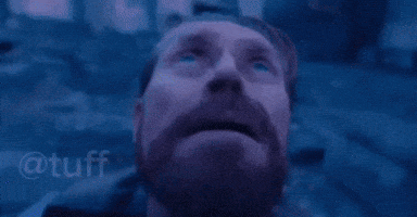Looking Up Willem Dafoe GIF