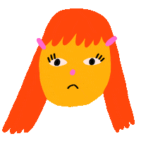 Red Hair Crying Sticker by kristen barnhart