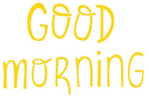 Good Morning Sticker by Rafs Design