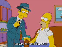 homer simpson cigarette GIF