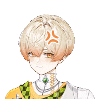 Chinoko angry mad vtuber 生氣 Sticker