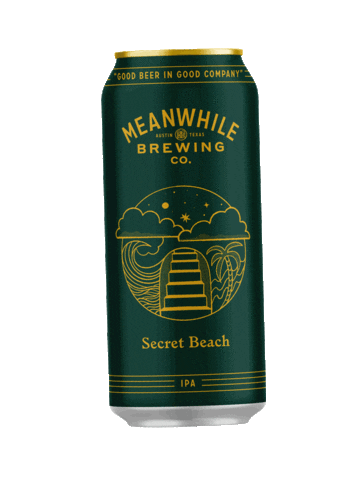 Secret Beach Beer Sticker by Meanwhile Brewing