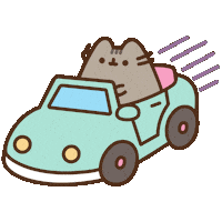 Summer Driving Sticker by Pusheen