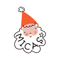 Christmas Santa Sticker by Micas