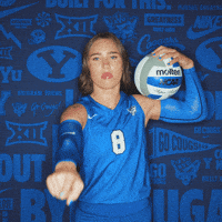 Ncaa Volleyball Go Cougs GIF by BYU Cougars