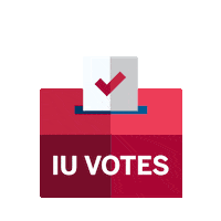 Indiana Hoosiers Vote Sticker by Indiana University Bloomington
