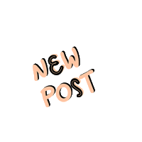 New Post Lettering Sticker