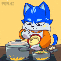 Cat Cooking GIF by Toshithecat