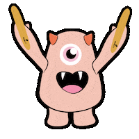 MuseArtsSG music cartoon monster cyclops Sticker