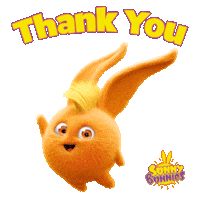 Cheers Thank You Sticker by Sunny Bunnies