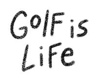 Life Golf Sticker by Catharina Stewart