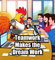 Teamwork Makes The Dream Work GIF by Zorooster