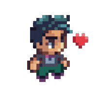 In Love Pixel Sticker