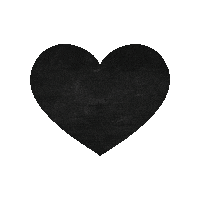 Black Heart Love Sticker by Ink Care